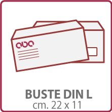 Buste ufficio cm. 22 x 11 ca.