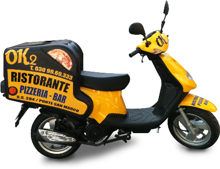 moto personalizzata pizzeria