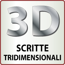loghi e scritte in 3D